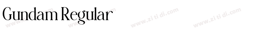 Gundam Regular字体转换 Gundam Regular字体转换